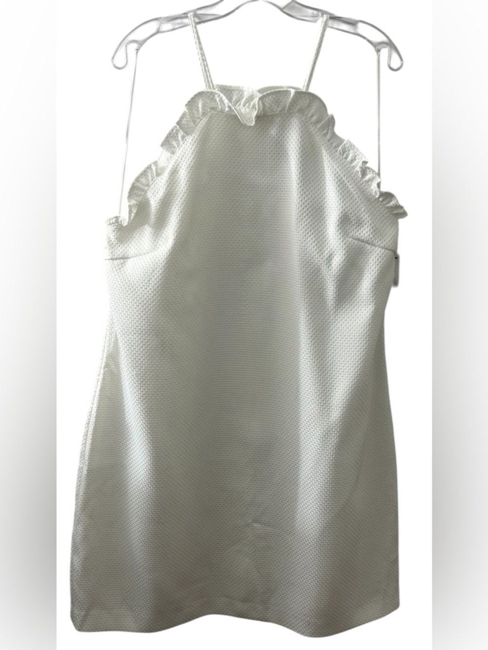 Trina Turk "The Visitor" Ruffle Sleeveless Shift Dress Women’s Sz 16 NWT